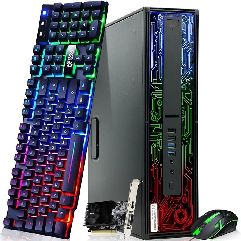 HP 800 G2 RGB Gaming PC intel i7-6th 16GB 512GB SSD AMD Radeon Rx-550 Wi-Fi W11