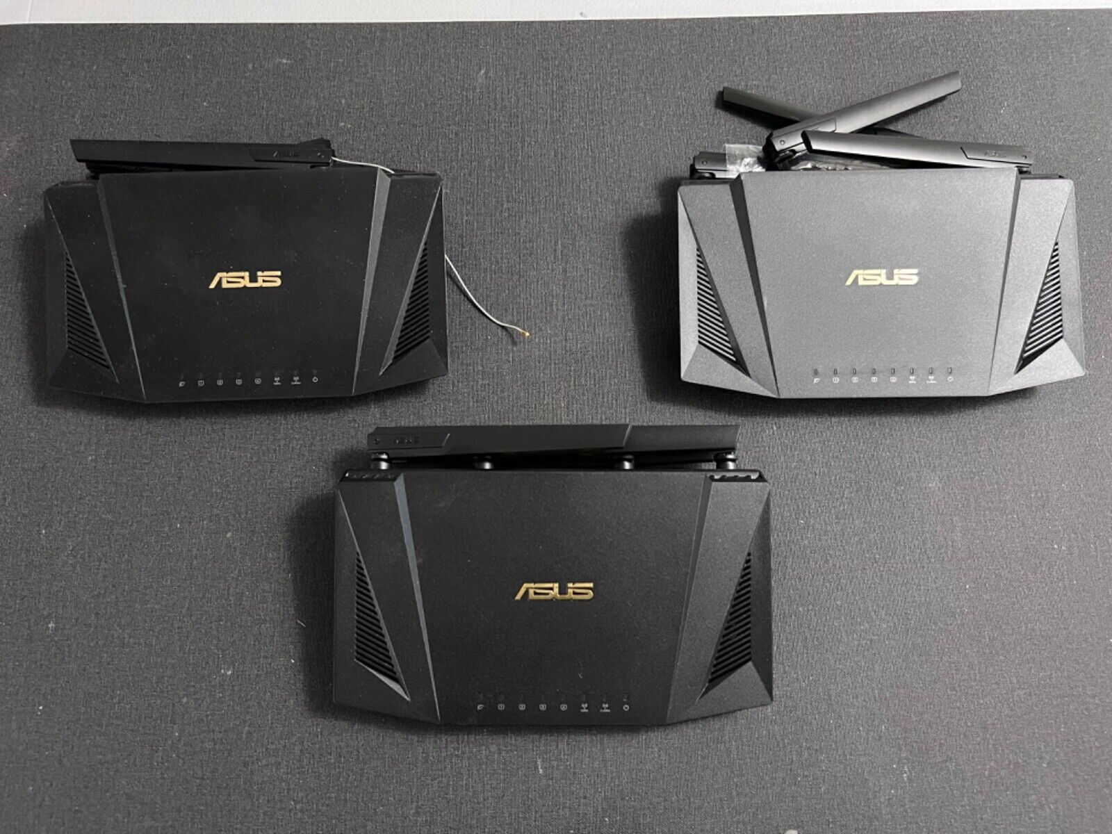As-is Lot of 3 ASUS RT-AX3000 Ultra-Fast Dual Band Gigabit Wireless Router