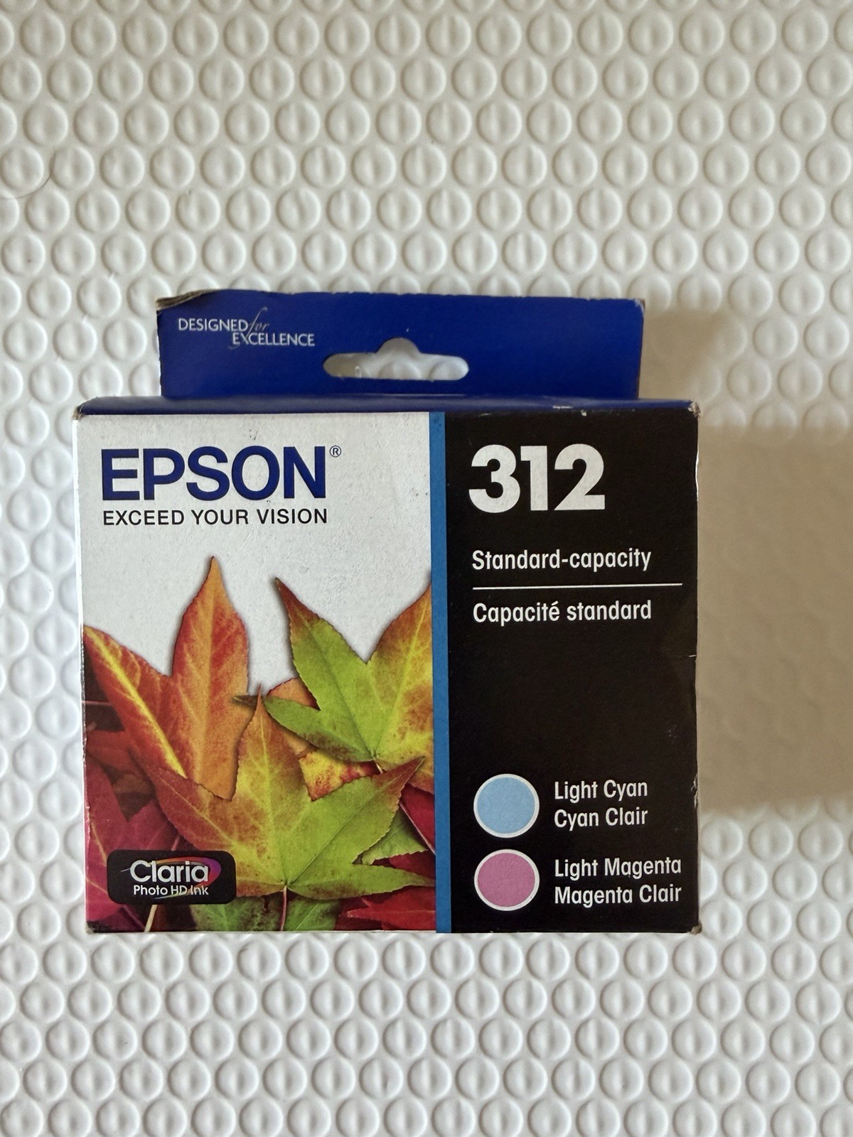 Epson 312 Light Cyan & Light Magenta 2 Pack Of Ink Cartridge Exp. Date: 11/2028