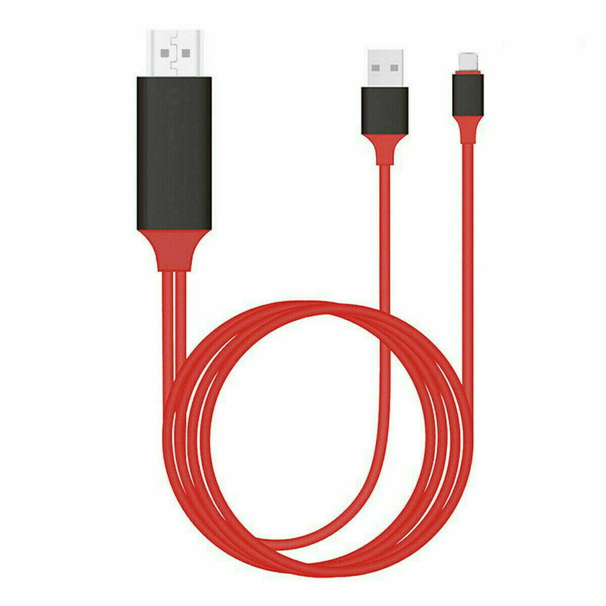 1080 HDMI Mirroring AV Cable Phone to TV HDTV Adapter for iPhone 14 13 12 X iPad