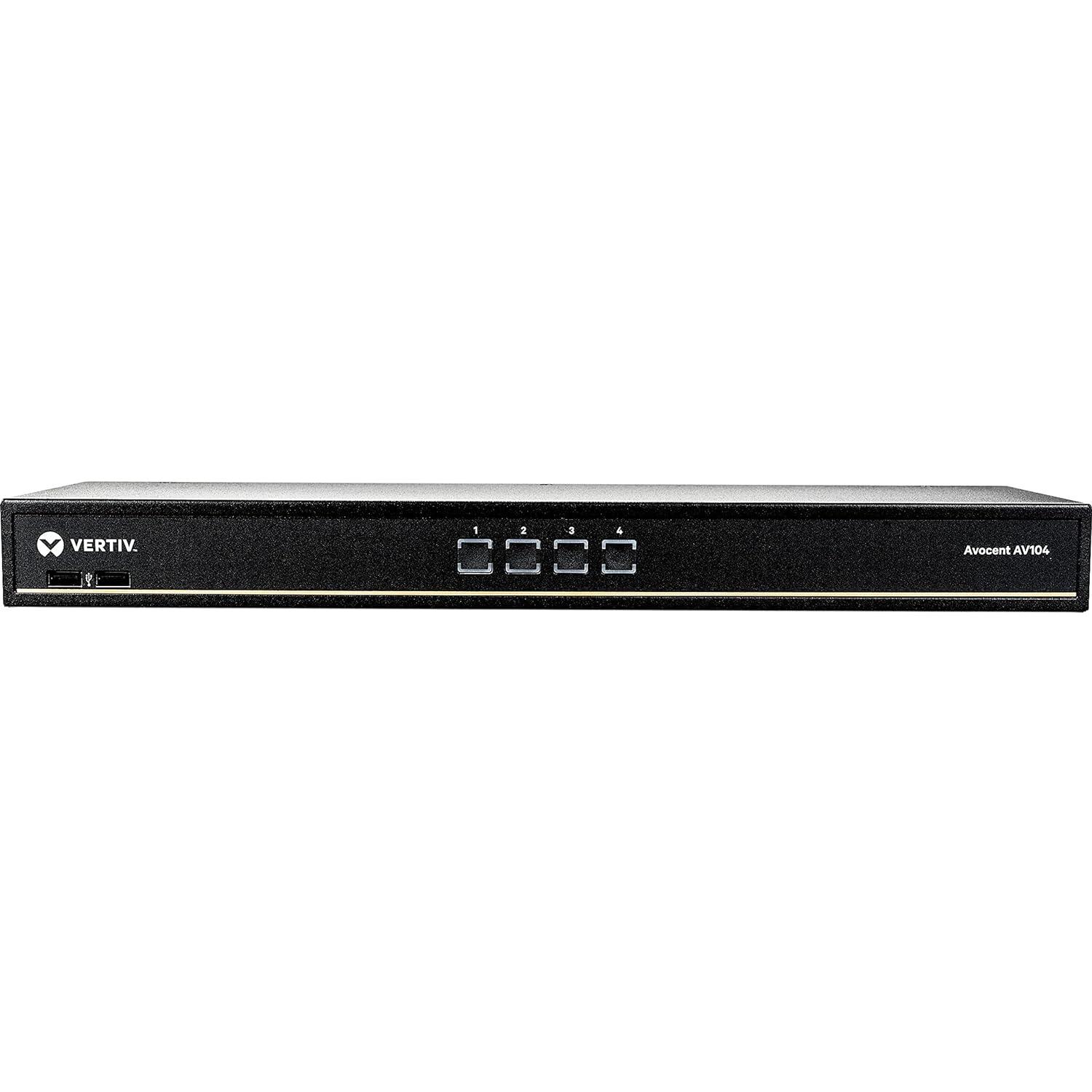 Vertiv  1X4 Rackmount or Desktop, Single-User KVM Switch with USB, Touch Button 