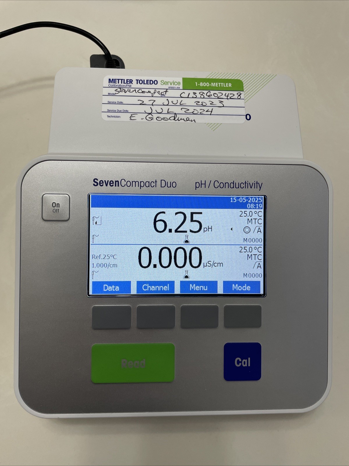 Mettler Toledo SevenCompact Duo S213 pH & Conductivity Meter, Excellent Cosmetic