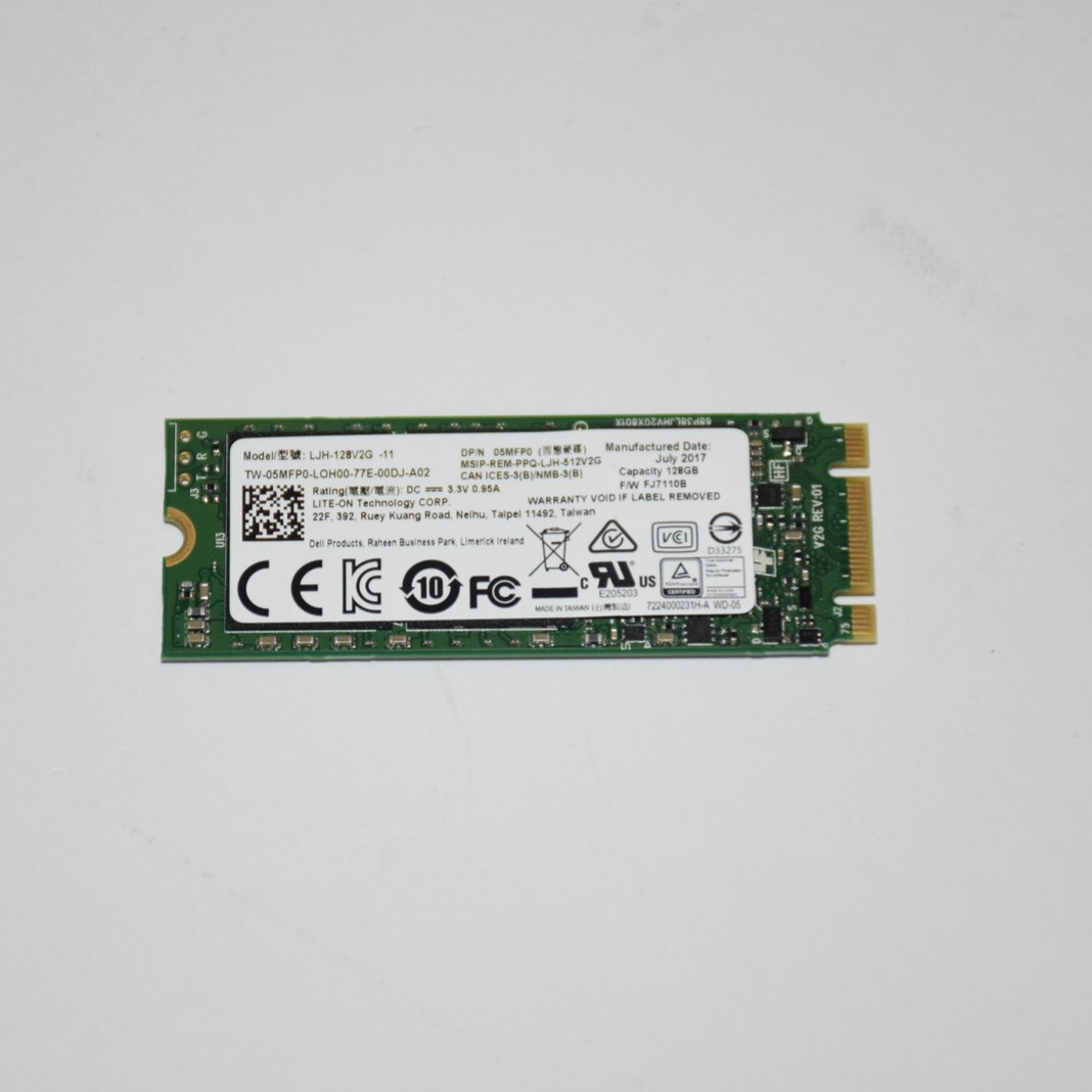 Lite-On LJH-128V2G-11 128GB SATA 6G MLC M.2 2260 Solid State Drive SSD 5MFP0