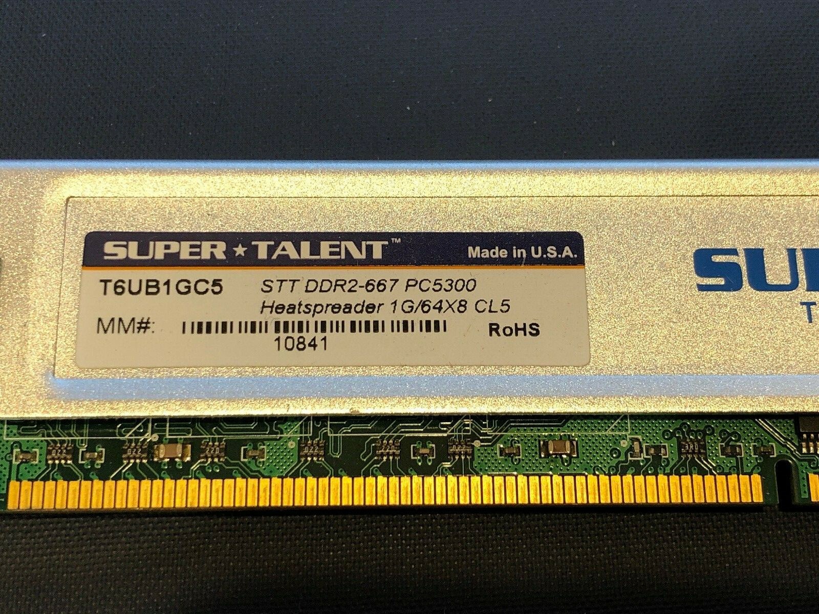3GB (3 x 1GB) Super Talent DDR2-667 PC5300 CL5 RAM T6UB1GC5