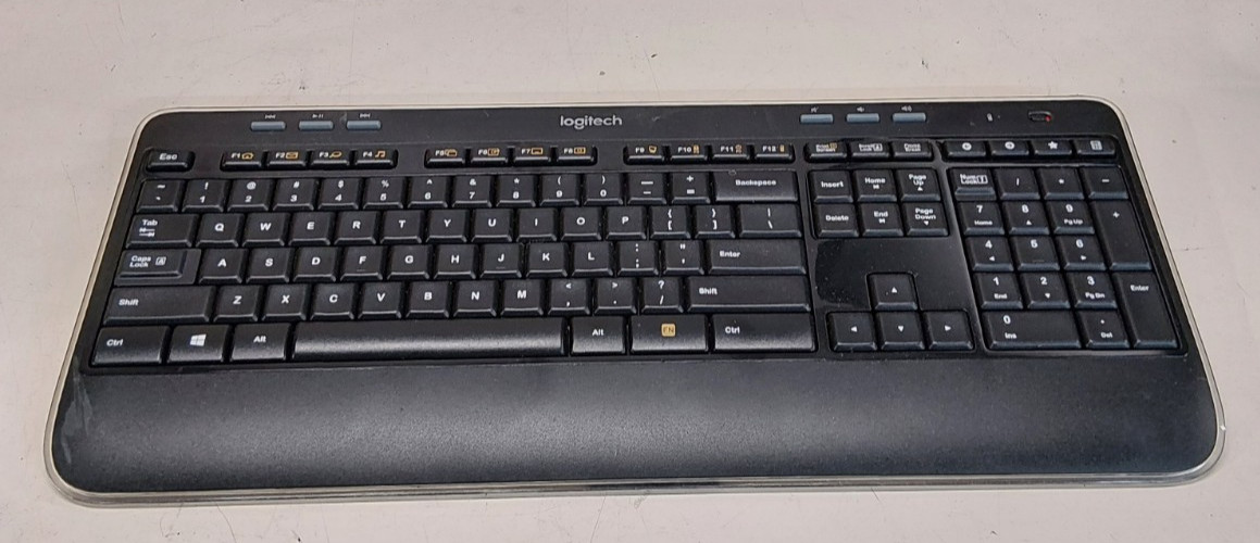 Logitech K520 Wireless Keyboard With Unifying USB Receiver Dongle. Tested Works