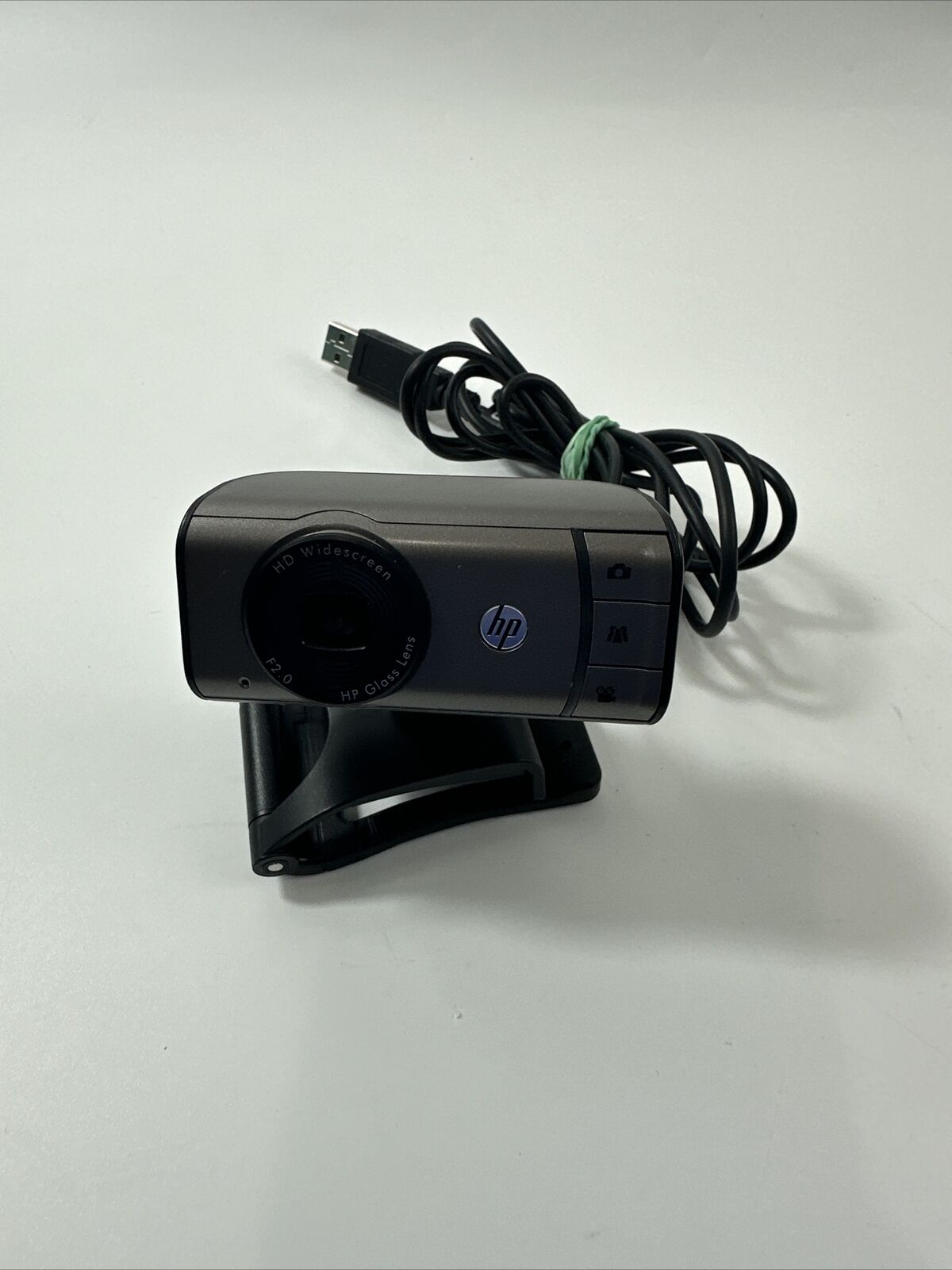 HP HD3100 720P 5MP HD Widescreen F2.0 Glass Lens USB Webcam w/ ClipClamp