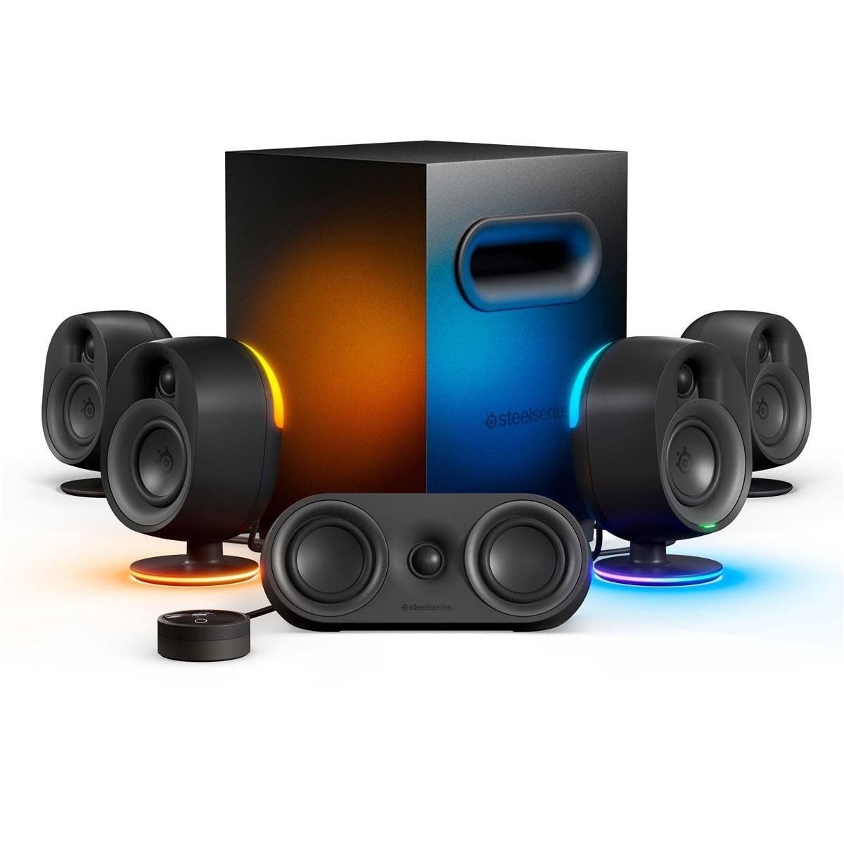SteelSeries Arena 9 Illuminated 5.1 Desktop Gaming Speakers & Surround Sound NIB