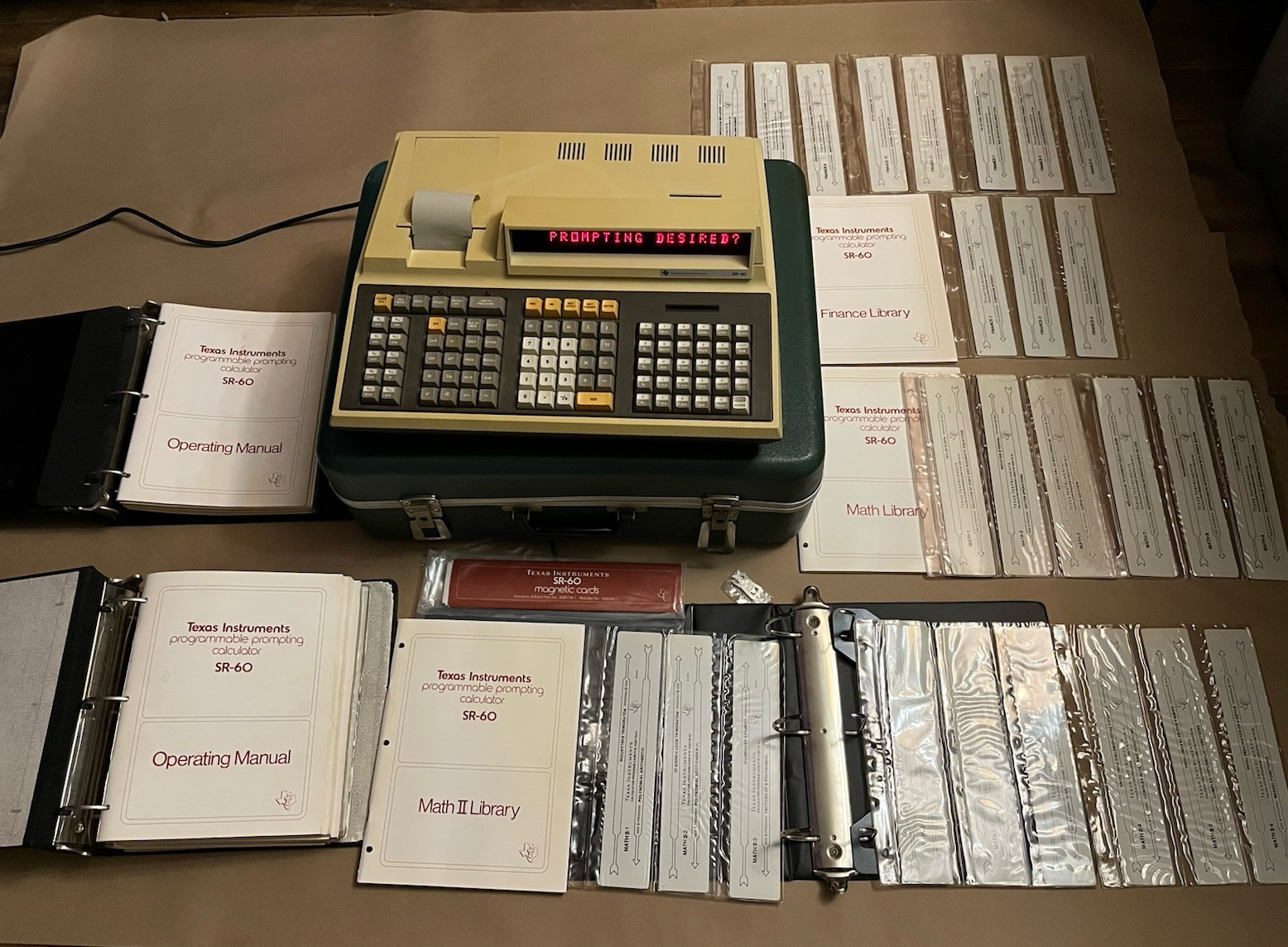 Ultra Rare Texas Instrument Ti Sr-60 Programmable Desktop Calculator 1976 As Is 