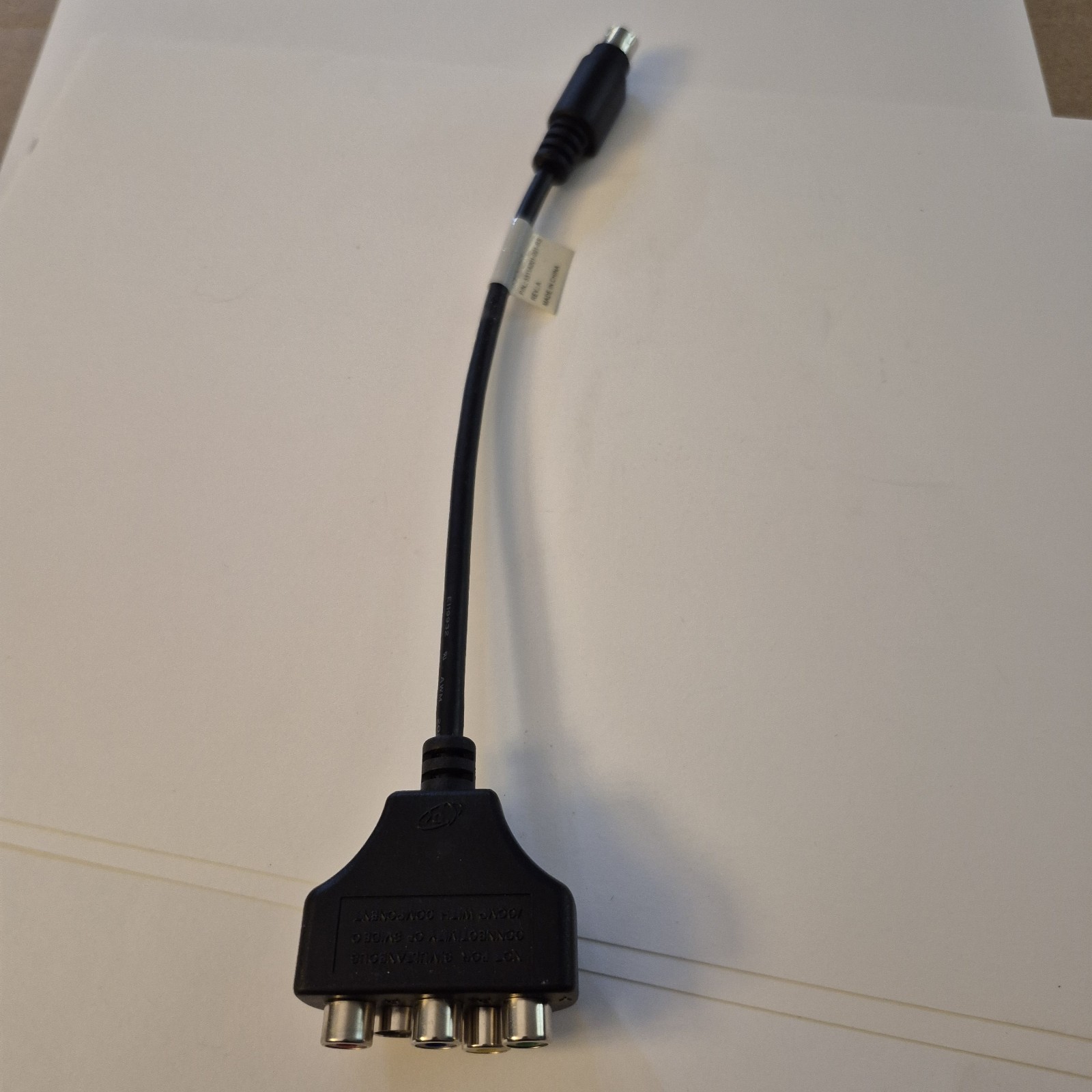 Nvidia 9 Pin VIVO Cable Compupack 5511A001-001-RS TV Out Adapter Component