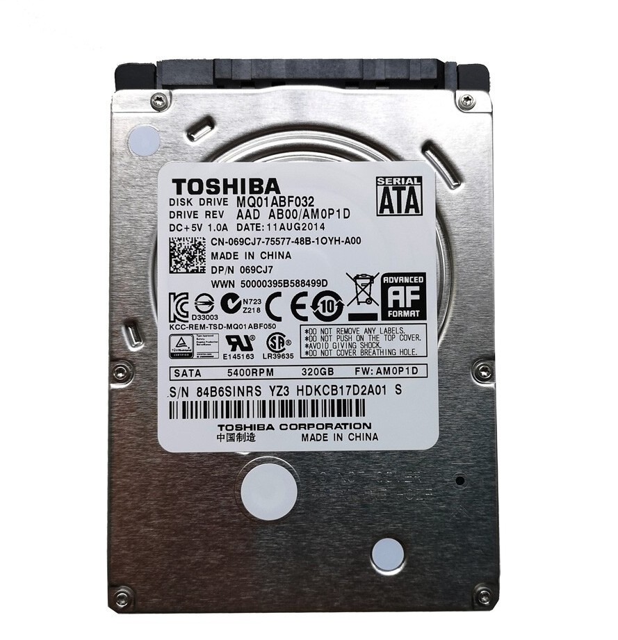 Toshiba MQ01ABF032 5400RPM 320GB 2.5" SATA Laptop HDD Hard Disk Drive-7mm
