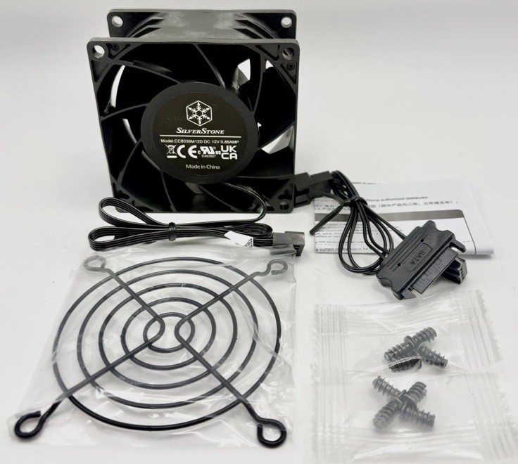 SilverStone FHS80X High Performance 80mm x 38mm PWM Industrial Fan