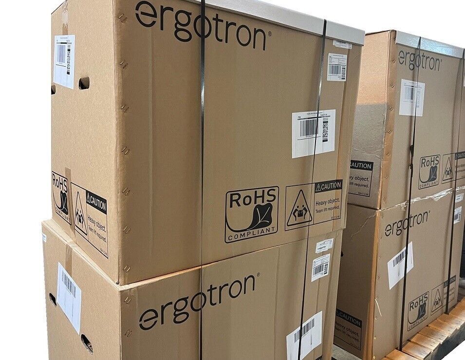 Ergotron 33-407-062 WorkFit-SR Dual Monitor Standing Desk Workstation