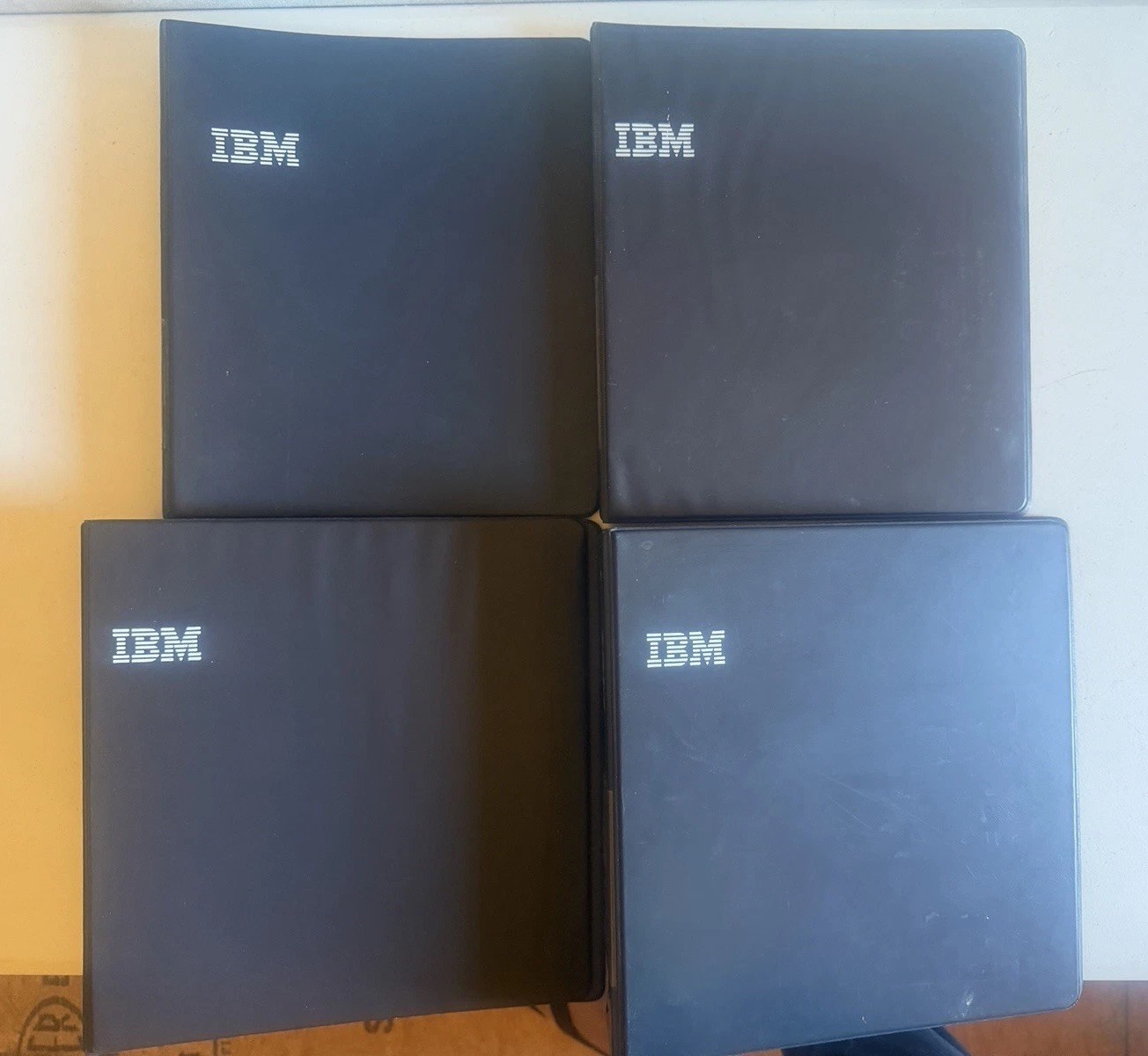 Vintage Original IBM 3 Ring Binder X 4