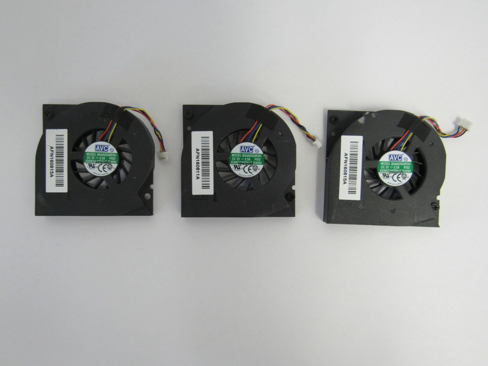 AVC (LOT of 3) BAAA0508R5H 5V DC 0.5A 9-3