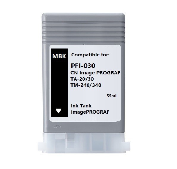 PFI-030 MBK Matte Black Ink Tank Fit Canon IPF TA-20 TA-30 TM-240 TM-340