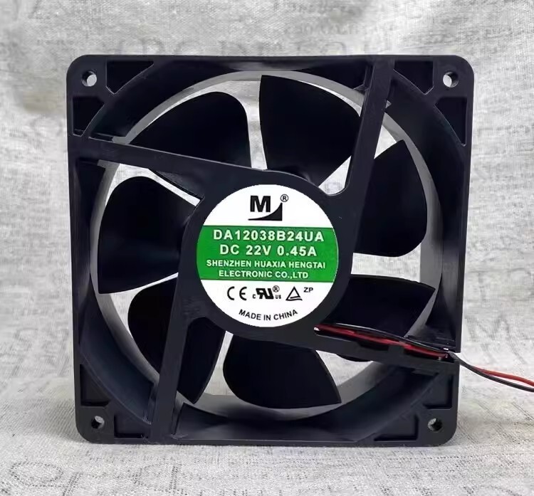 1PCS DA12038B24UA DC22V 0.45A 2-Wire Silent Cooling Fan