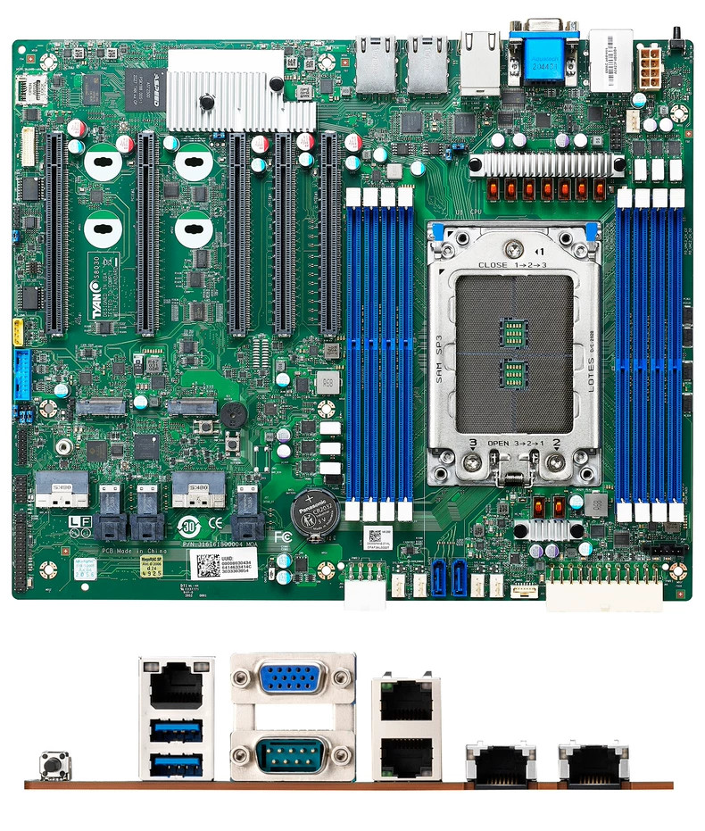 TYAN S8030 GM2NE ATX Server Board SP3 EPYC 7002/7003, H12SSL-i Equivalent