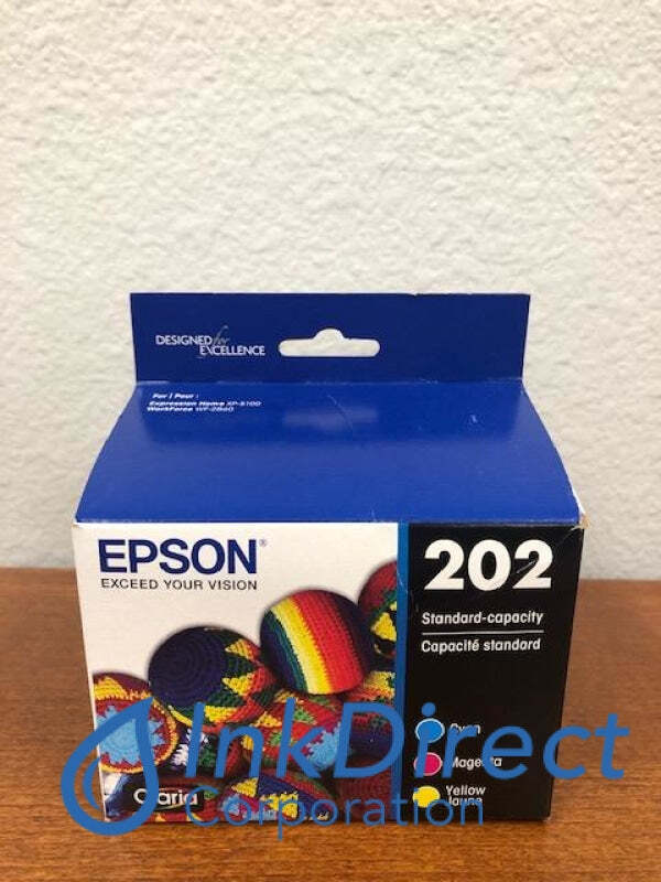 Genuine Epson T202520 Epson 202 Ink Jet Cartridge Cyan Magenta Yellow