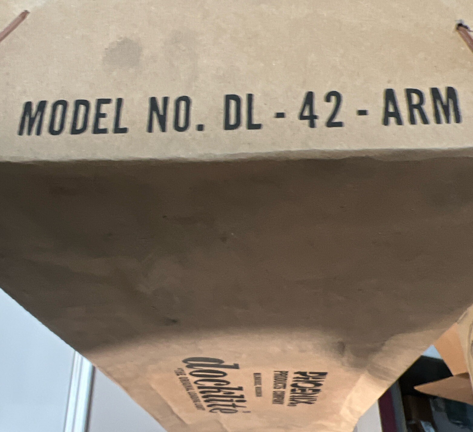 SEALED NEW PHOENIX DL-42-ARM SINGLE STRUT LIGHT BRACKET SWING ARM DL42ARM