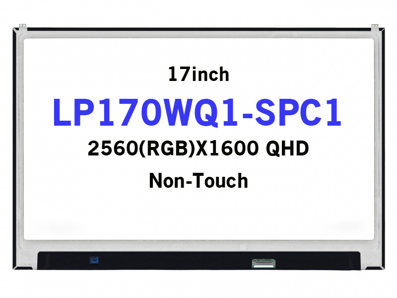 New 2K 17in WQHD+ IPS Laptop LCD Screen EXACT LG LP170WQ1-SPC1 2560x1600 40Pins
