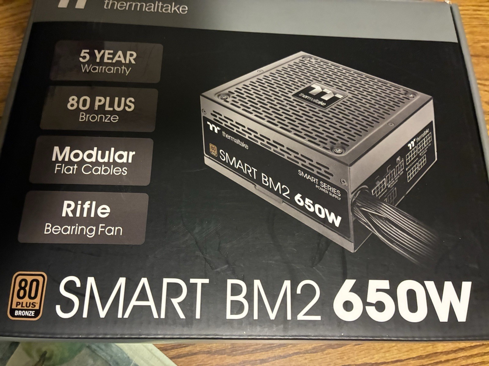 *read desc* Thermaltake Smart BM2 650W 80plus bronze Power Supply Semi-Modular