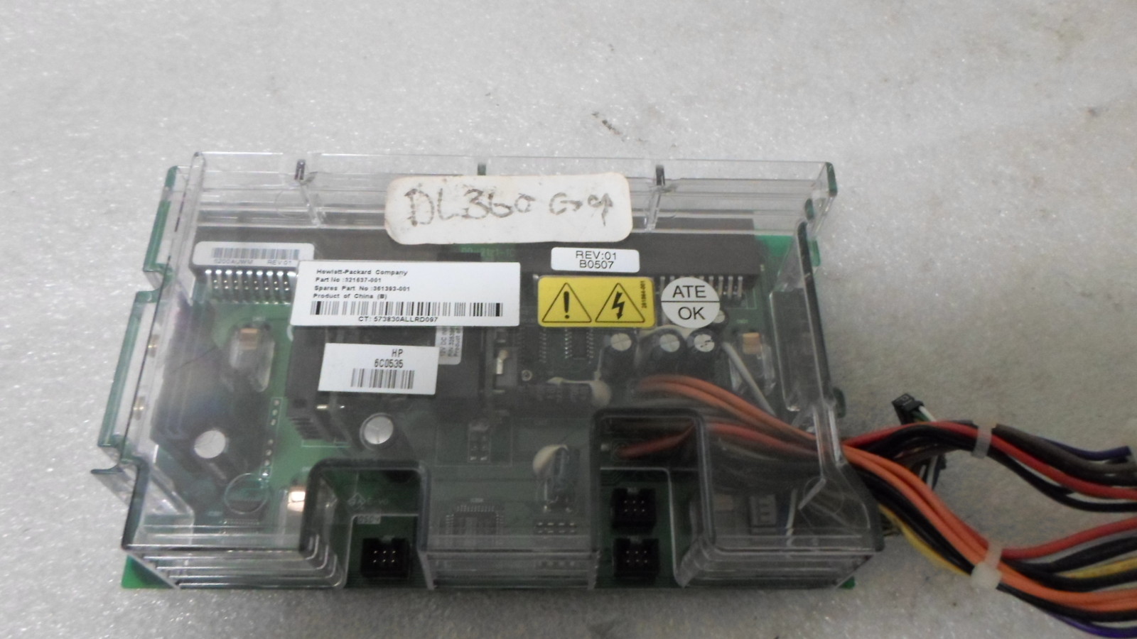 HP 321637-001 361393-001 DL360 G4 DC Power Converter