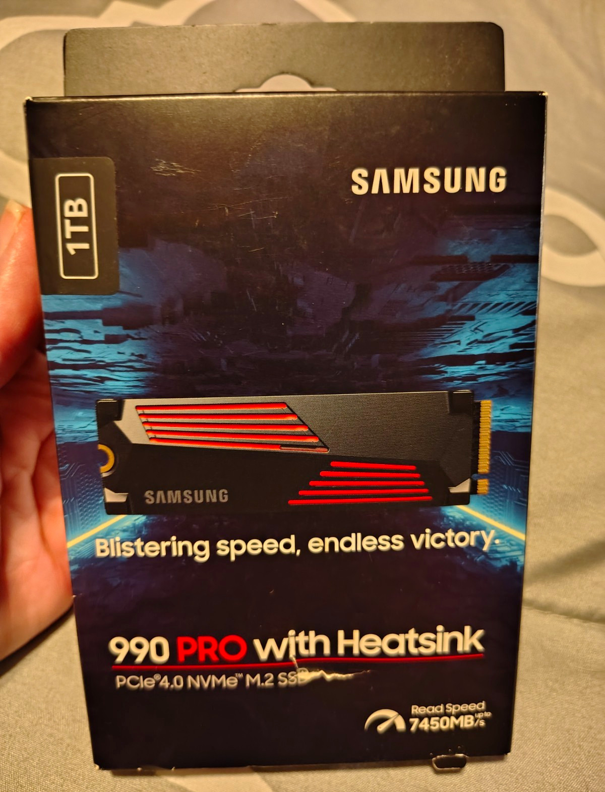 Samsung 990 PRO w/ Heatsink 1TB PCIe 4.0 NVMe M.2 SSD PS5 7450MB/s