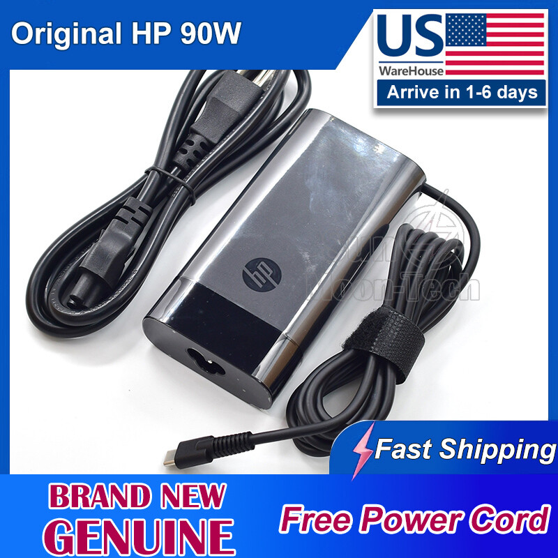 Original 90W Charger USB-C Adapter for HP Spectre x360 15-df1010na 7PZ50EA
