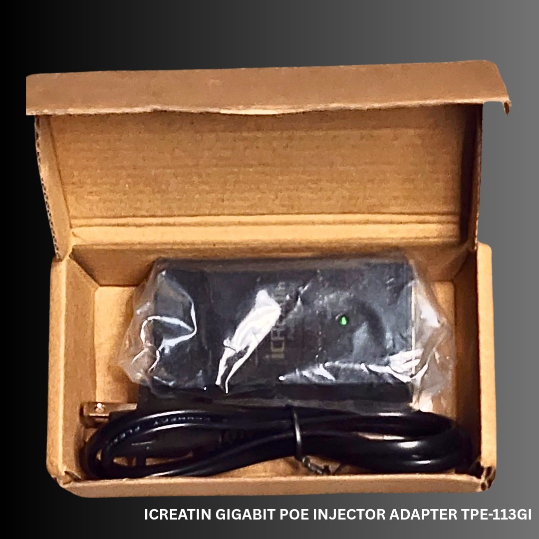 Brand New iCREATin POE Injector 15.4w  Gigibit Compatible Adapter 