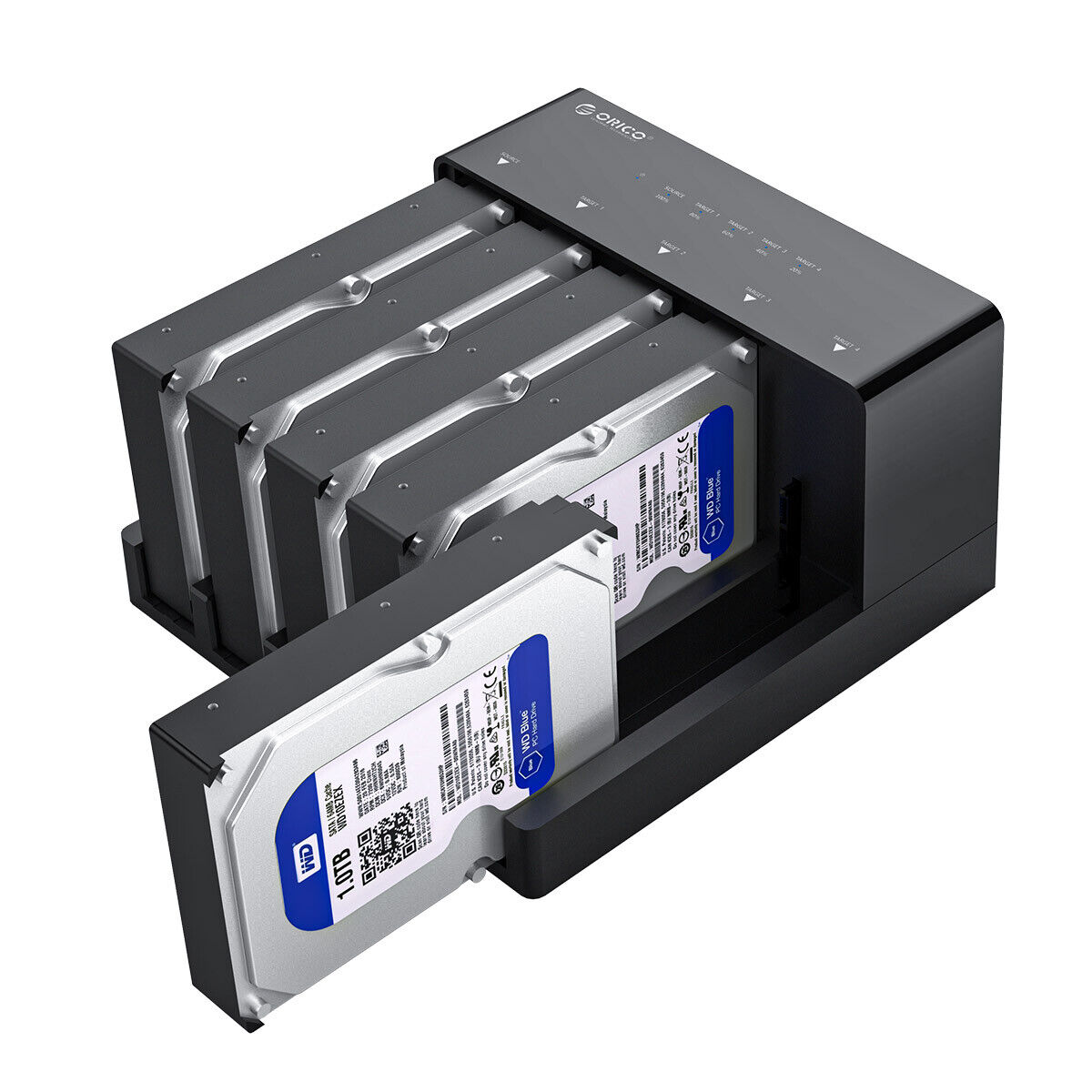 5 Bay USB 3.0 to SATA External Hard drive Docking Station for 2.5/3.5