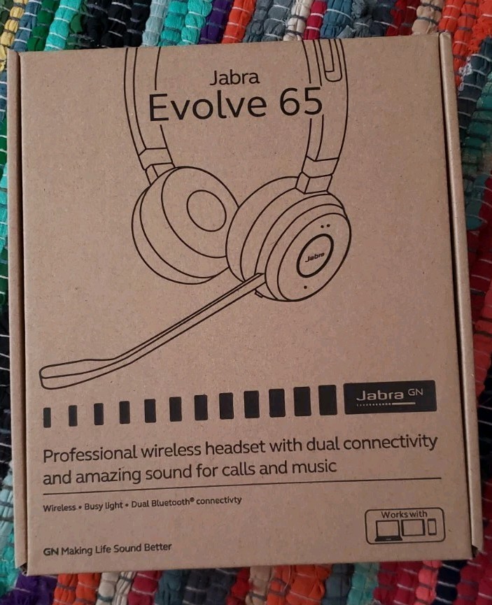 Jabra Evolve 65 MS Stereo Wireless Bluetooth Headset w/ Protective Case HSC018W.