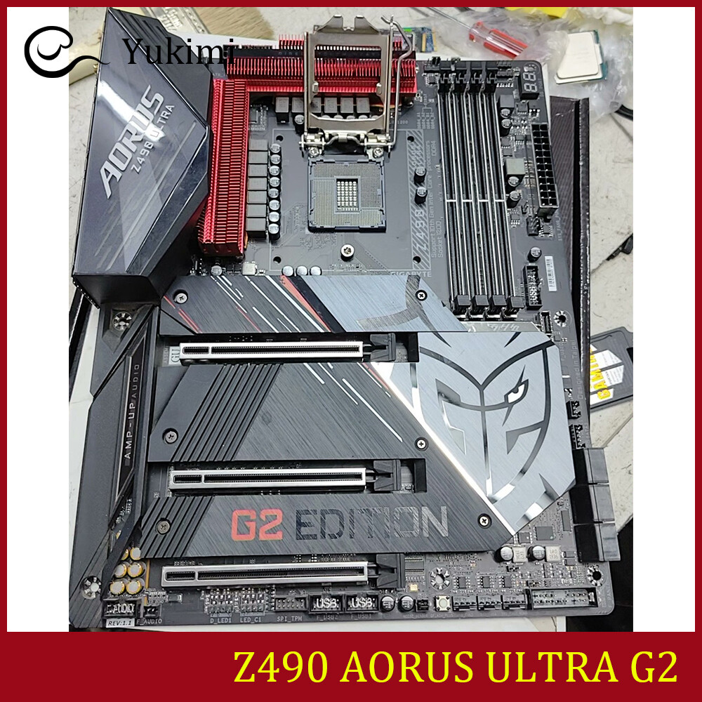 FOR GIGABYTE Z490 AORUS ULTRA G2 DDR4*4 LGA1200 HDMI 128GB Ｍotherboard Test OK