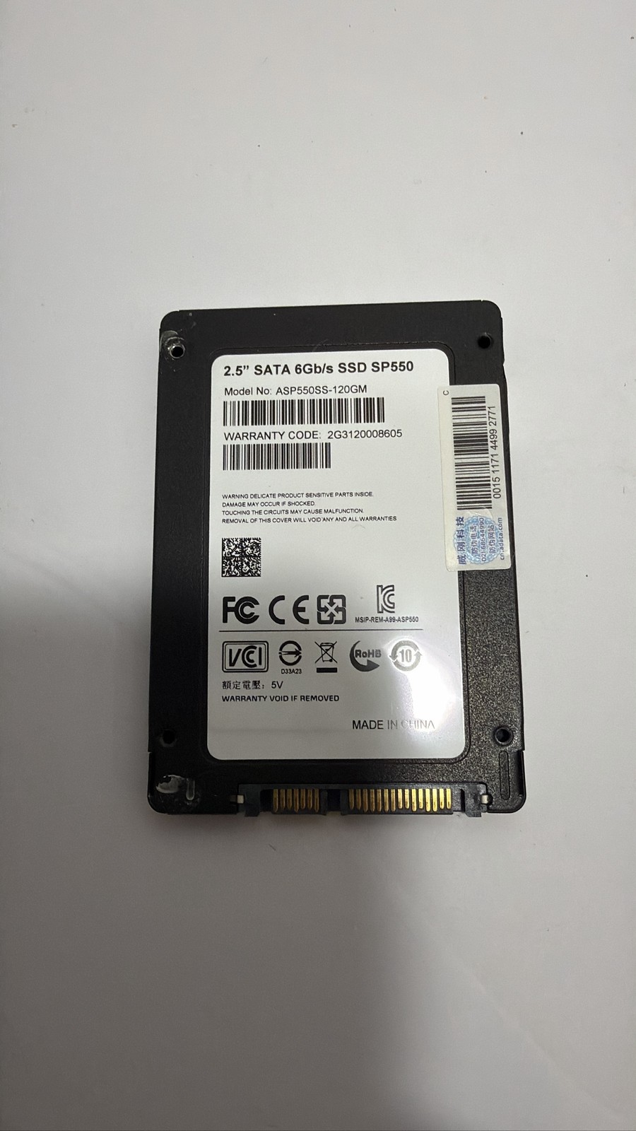 ADATA Premier SP550 120GB 2.5" SATA III 6Gb/s Internal SSD ASP550SS