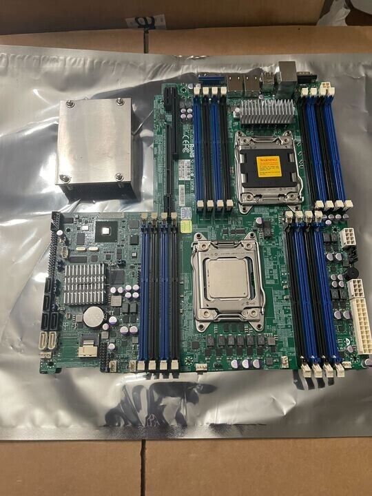 Supermicro X9DRW-IF Dual Socket LGA2011 DDR3 Motherboard+1 E5-2637V2