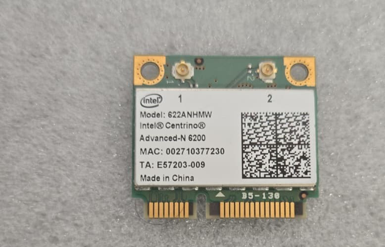Intel 6200 622ANHMW Dual Band WLAN Card 802.11n Half Mini PCIe for Dell/Asus/Ace