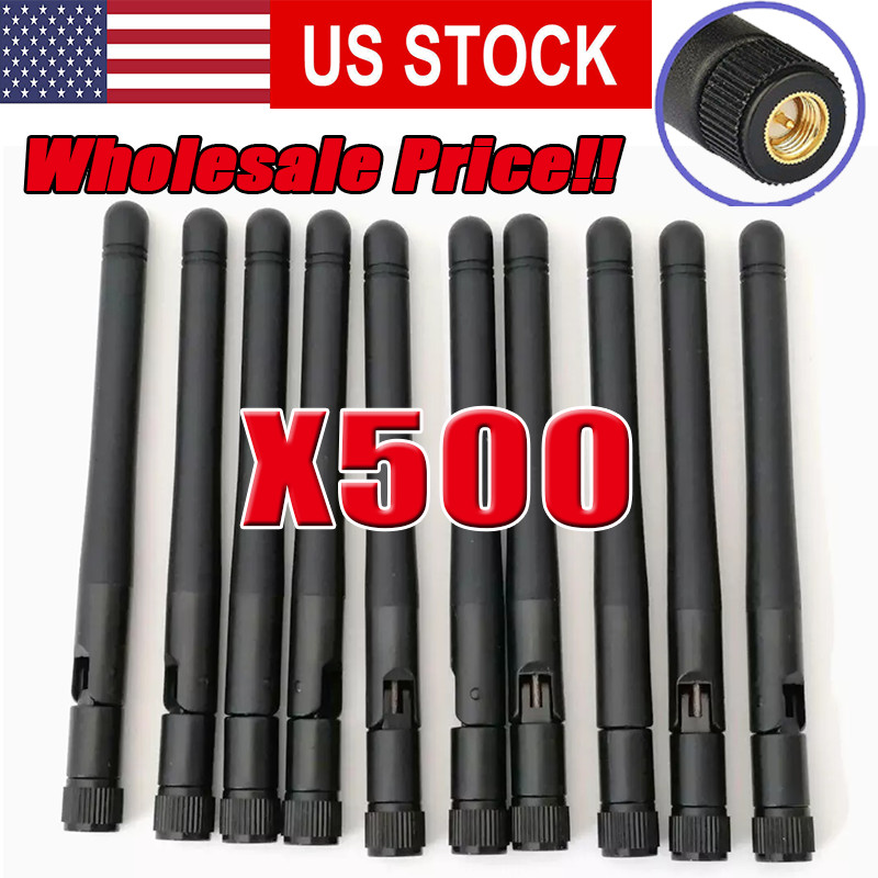 500X RP-SMA Antenna for WiFi 2.4GHz/5Ghz Wireless Router Card Male Pin wholesale