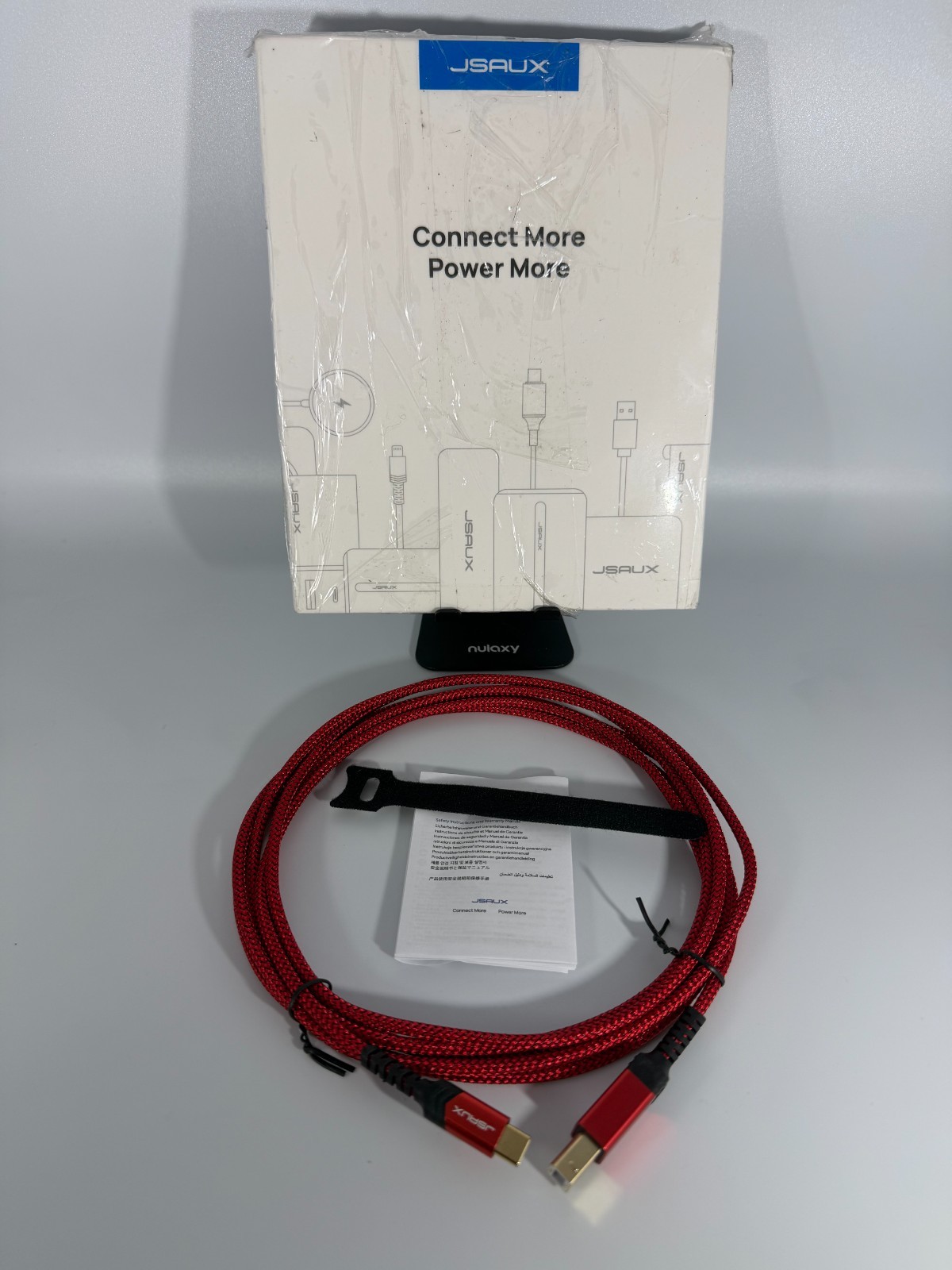 JSAUX USB B to USB C Cable 10ft, USB C Printer Cable Compatible with MacBook Pro