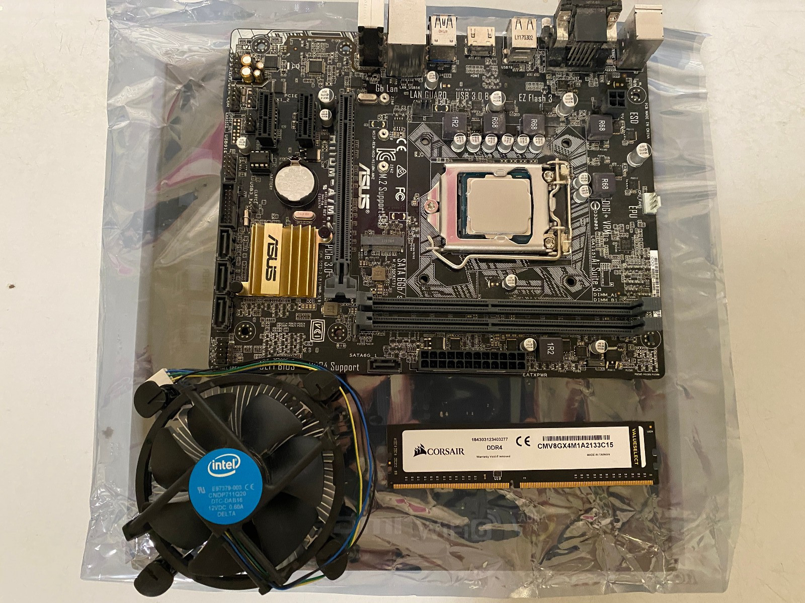 Asus H110M-A/M.2 Micro-ATX motherboard Intel Core i3 7100 7th Gen 8gb DDR4 ram