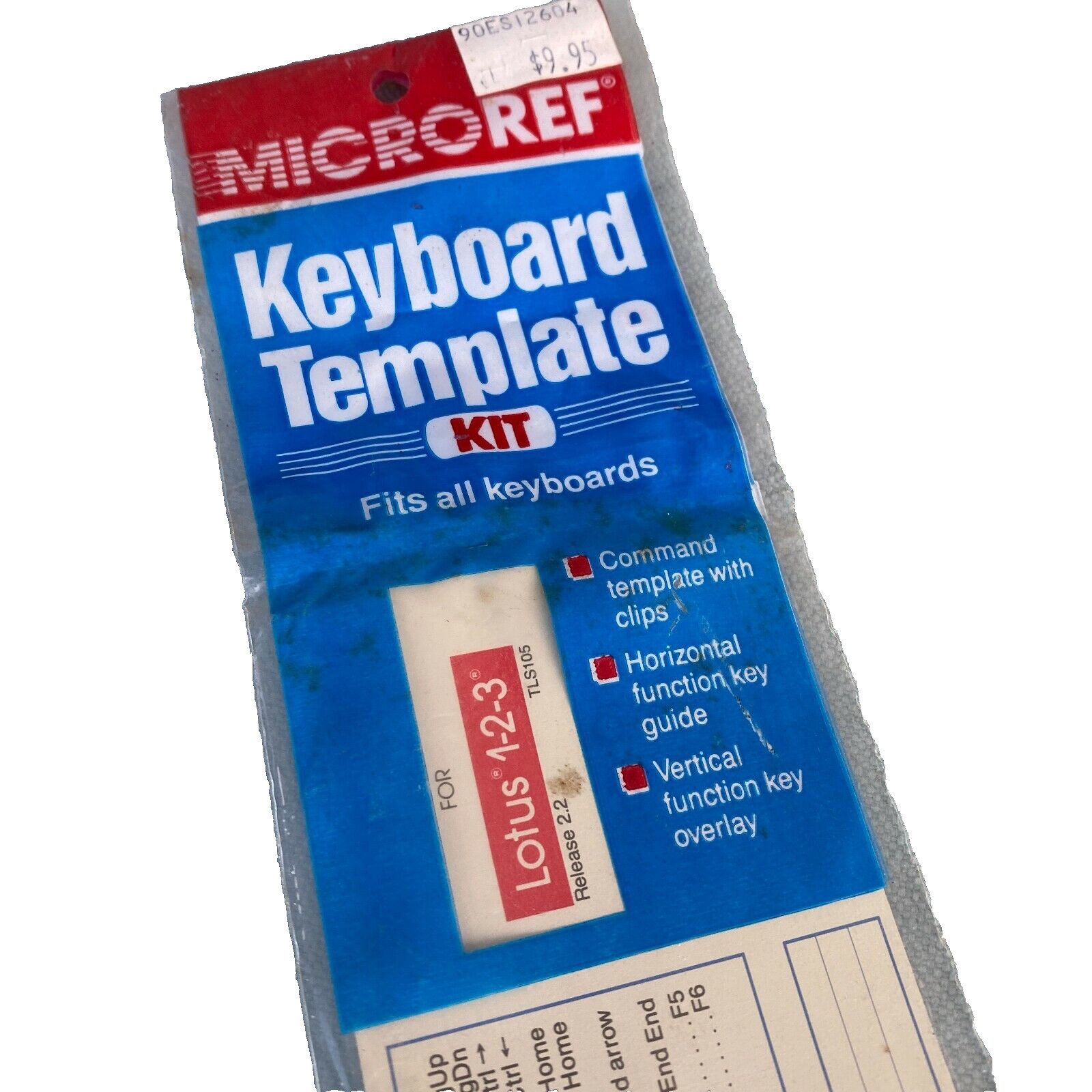 MicroRef Keyboard Template Kit Lotus 1-2-3 Release 2.2 NEW Vintage PC Computer