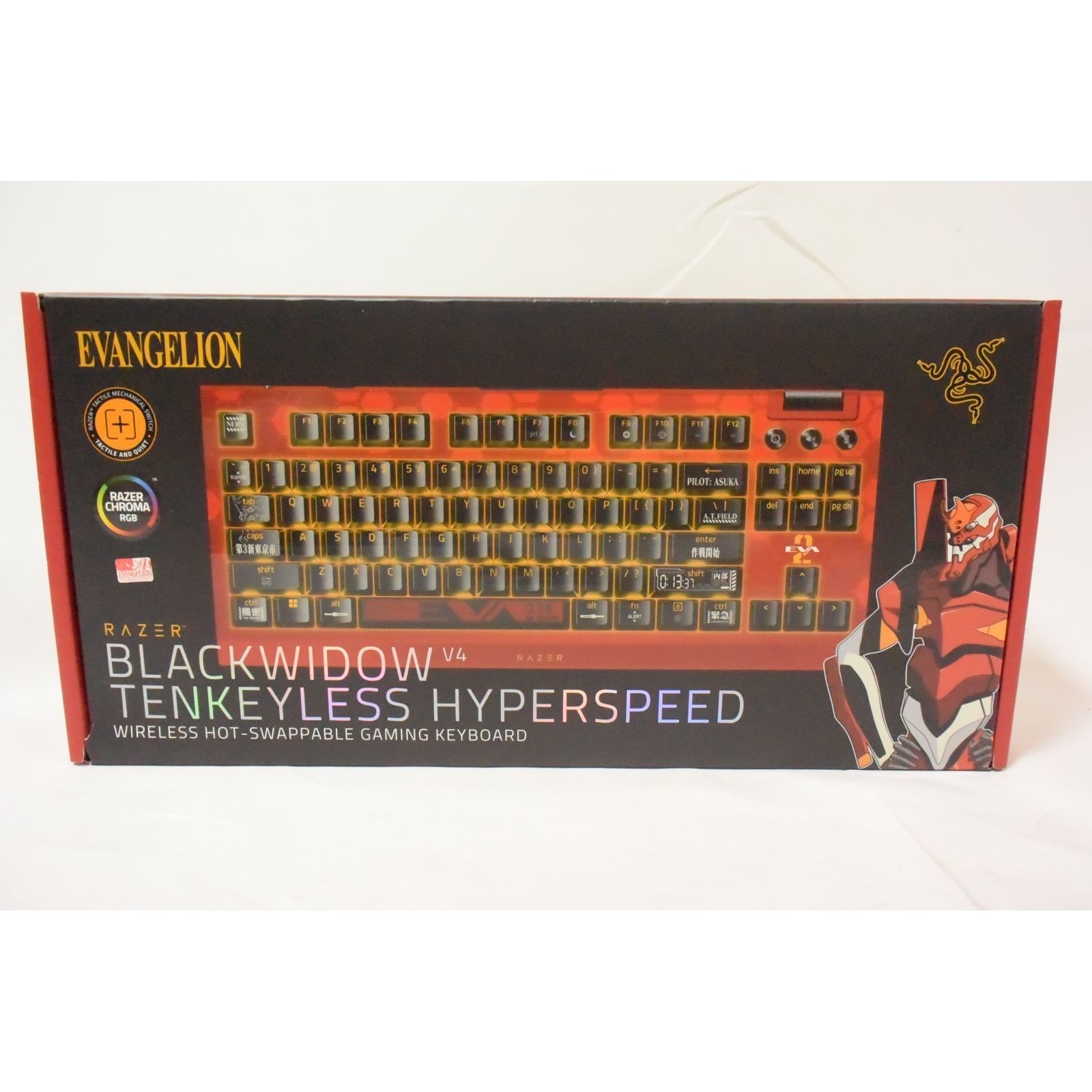 Razer BlackWidow V4 TKL HyperSpeed EVANGELION EVA-02 Gaming Keyboard Unopened