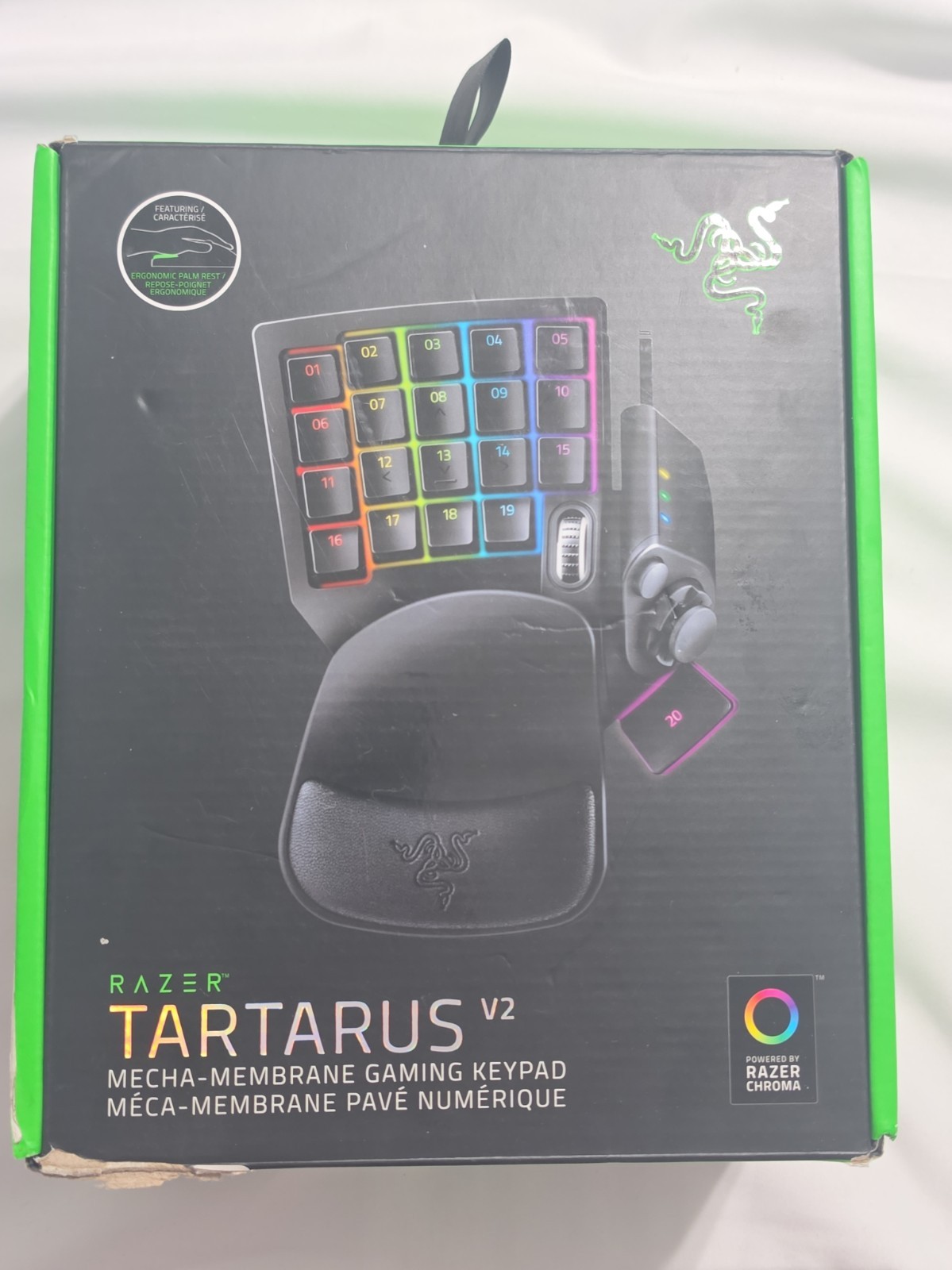 Razer Tartarus V2 Gaming Keypad USB Black Programmable Illuminated Keys