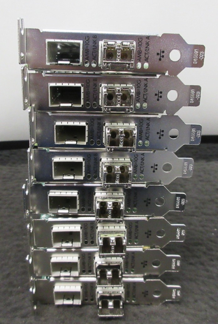 LOT OF 8 HP 560SFP+ 10GB DUAL PORT SFP+ Ethernet Adapter 669279-001 / 665247-001