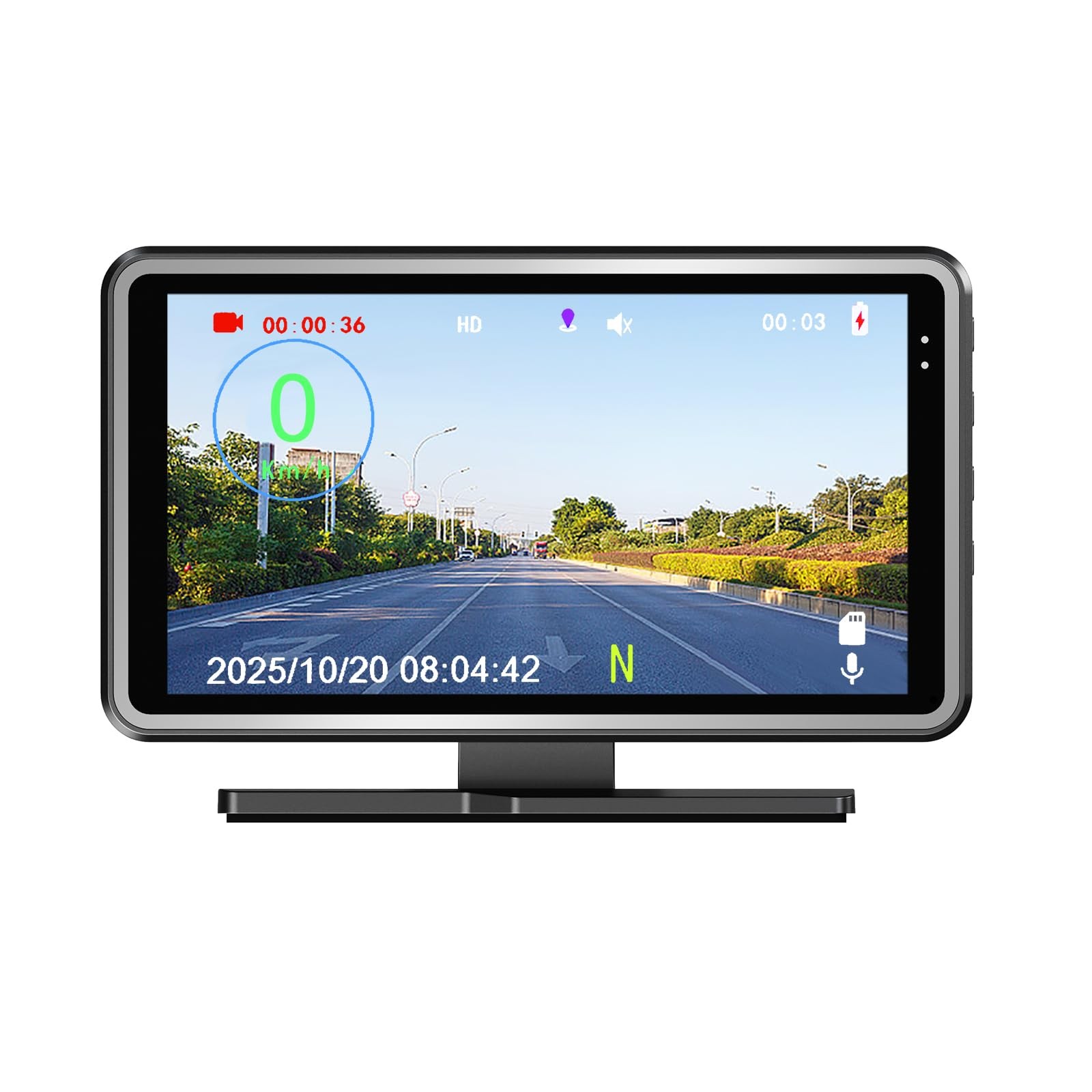 Universal Car HUD DVR Driving Speed Display 2 1 Digital Speedometer Compass