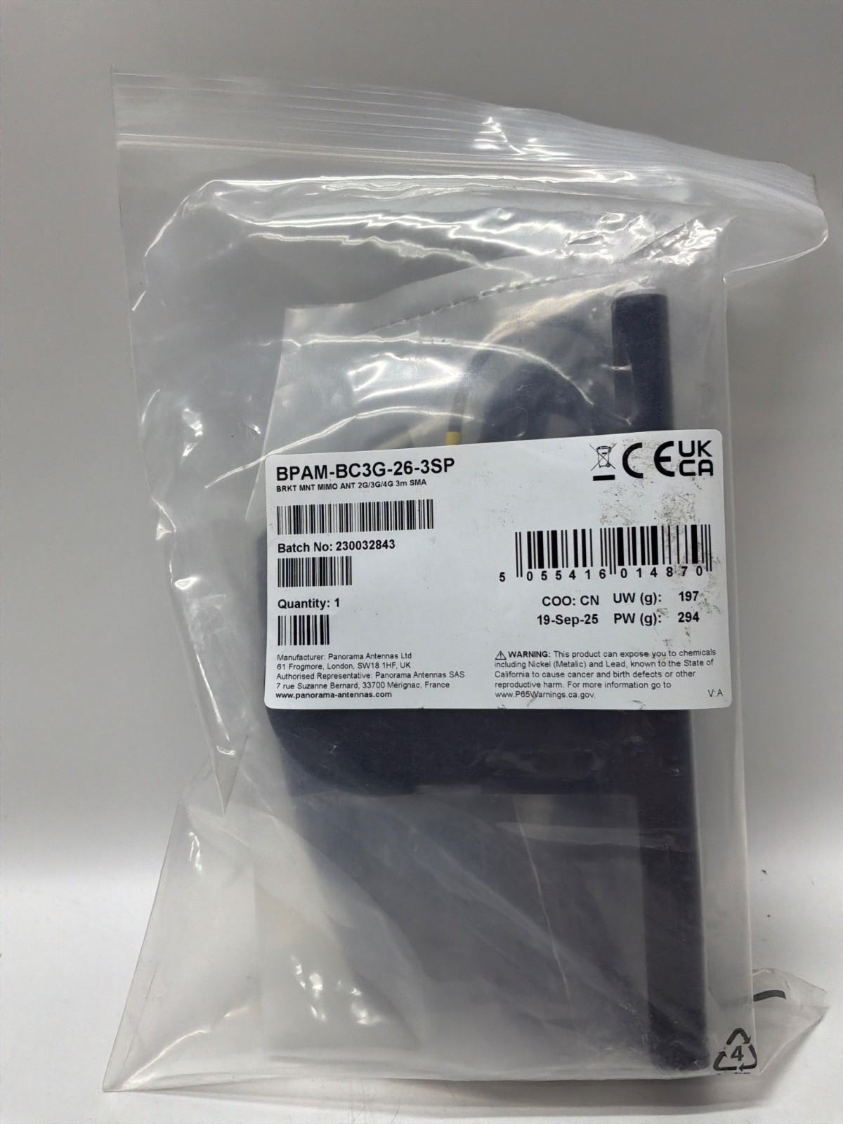Panorama Antennas BPAM-BC3G-26-3SP Low profile cellular MIMO 2G/3G/4G