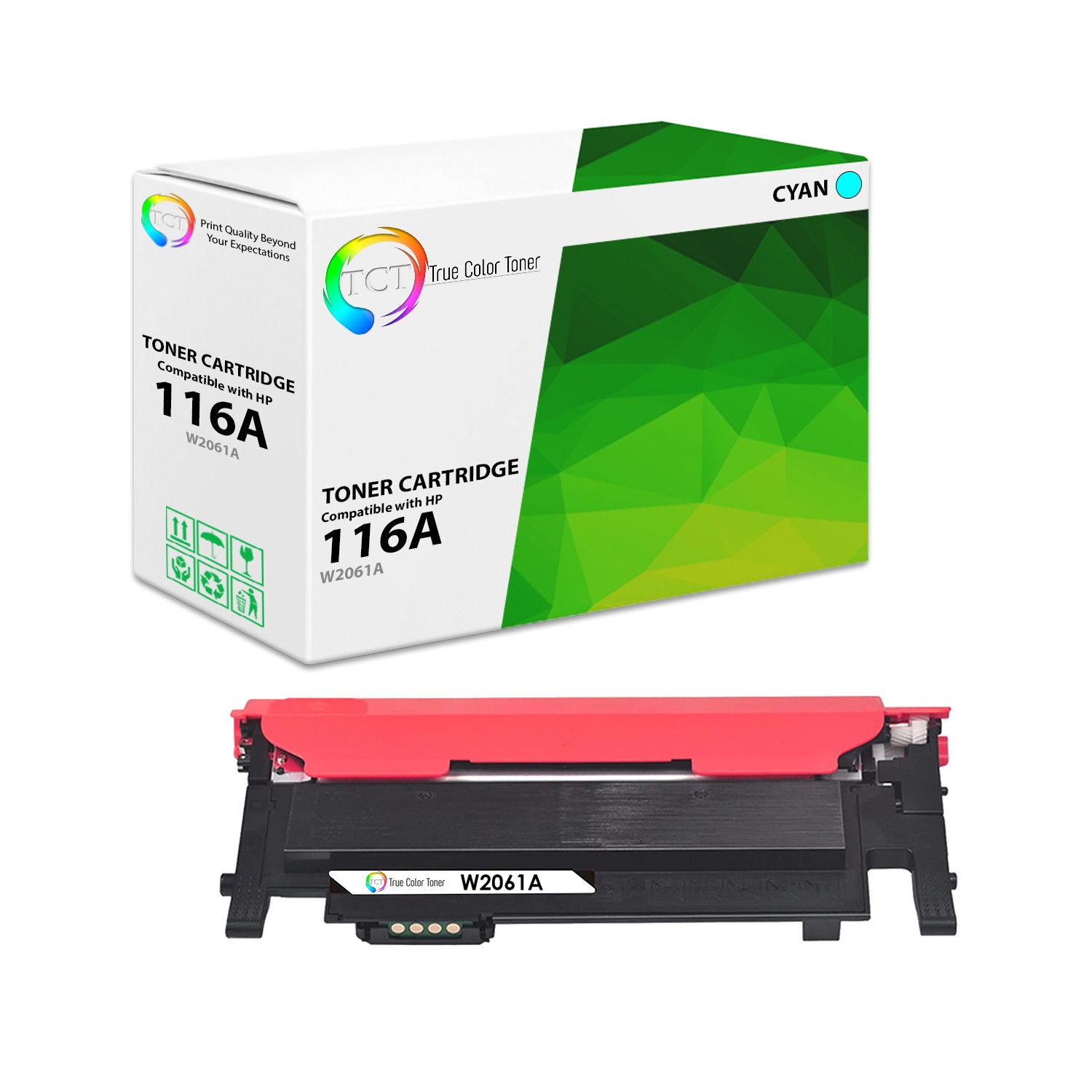 TCT Premium For HP 116A W2061A MFP 179fnw Cyan Compatible Toner Cartridge
