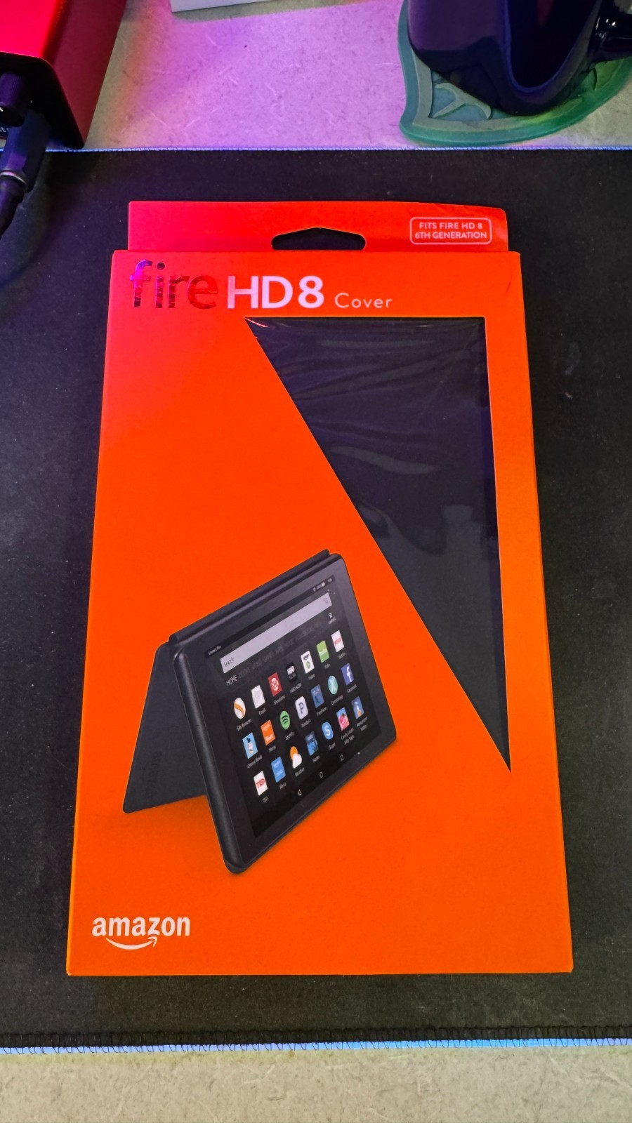 NEW Genuine Amazon Fire HD 8 Cover Case Black Fits Fire HD 8 6th Gen Sealed