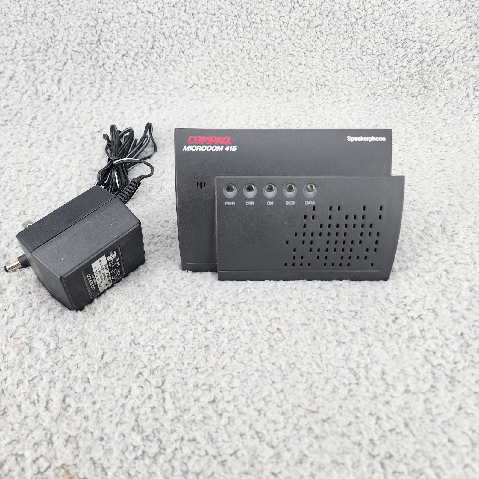 Vtg Compaq Microcom 415 External Fax Modem 1998 - Powers On Untested