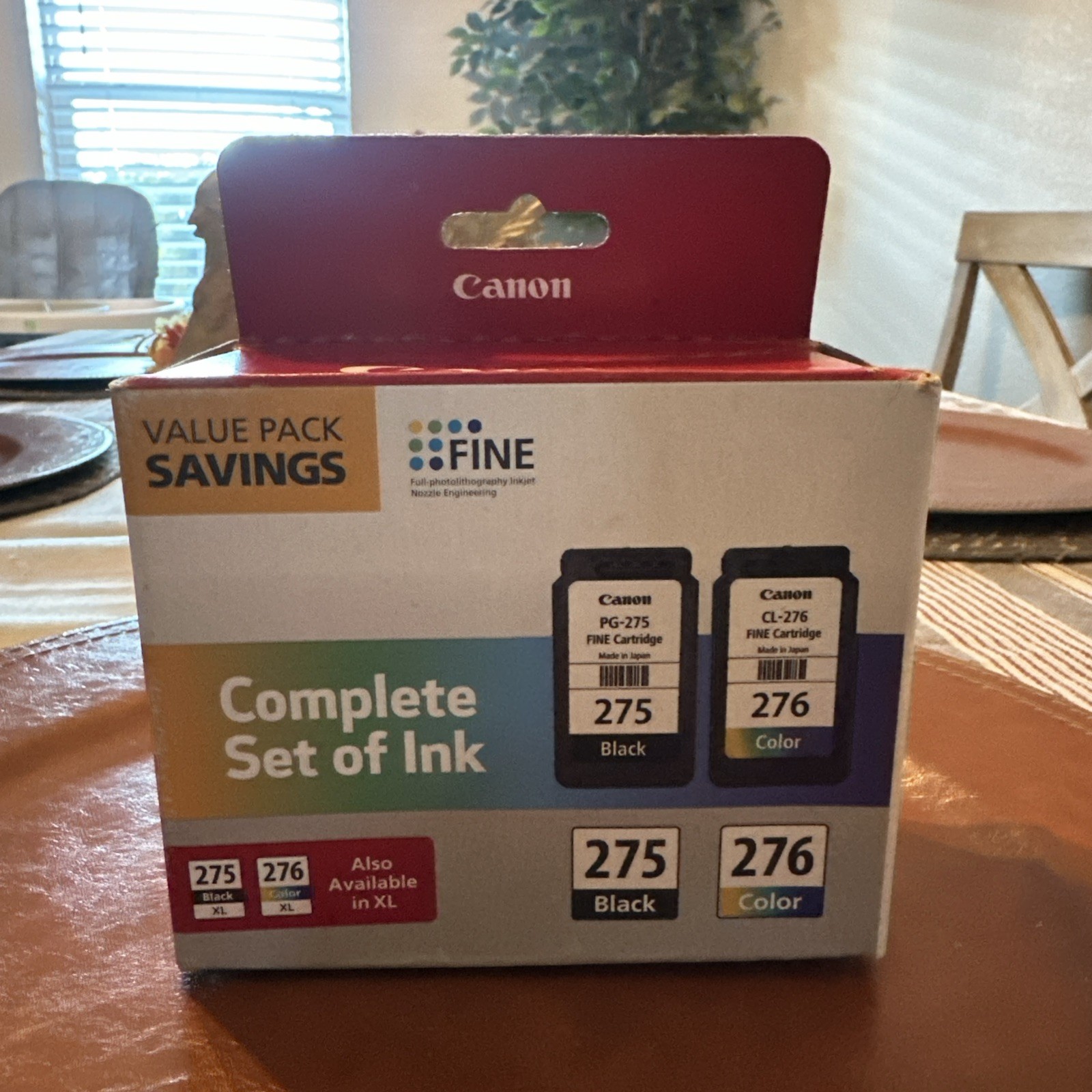 Canon PG-275/CL-276 Value Pack Ink Cartridges for PIXMA TS3520, TS3522 New