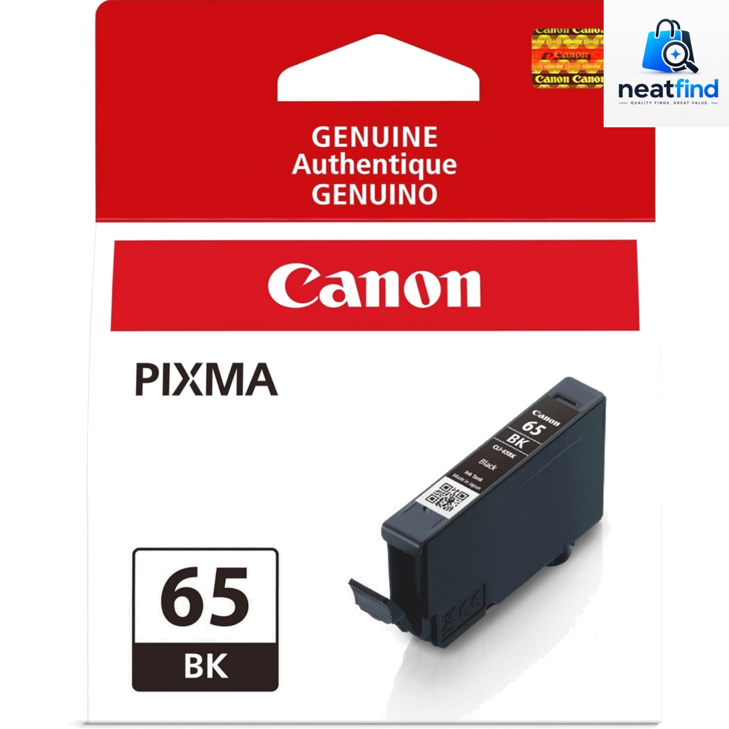 Canon CLI-65 Genuine Black Ink Tanks, Compatible with PIXMA PRO-200, and...