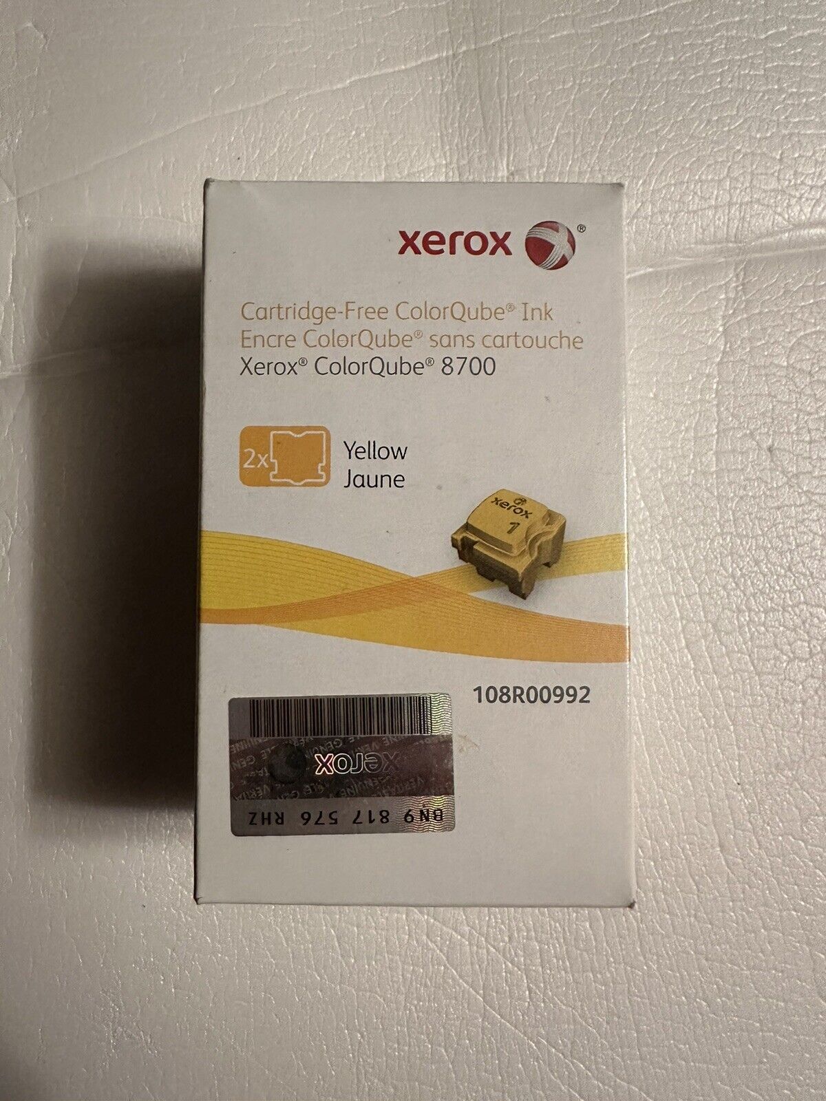 Xerox Cartridge-Free Colorqube Ink Yellow 8700 Part 108R00992
